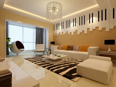 南宁翰林学府三房两厅 现代风格装修中艺术性的卓越彰显