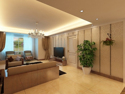 简约美式风格，打造远洋万和城三室温馨雅居——力天装饰案例赏析